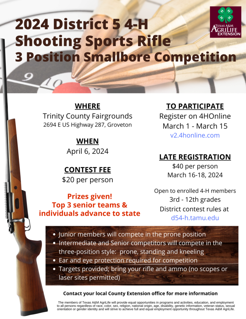 2024 Shooting Sports 3-Position Smallbore Rifle Competition